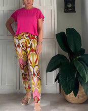 Load image into Gallery viewer, Bali Pants LTD in Bold Charteuse Ikat