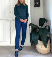Load image into Gallery viewer, Bali Slouch Pants in Indigo Bay Viscose Lycra