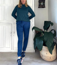 Load image into Gallery viewer, Bali Slouch Pants in Indigo Bay Viscose Lycra