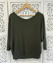 Load image into Gallery viewer, Batwing Tee Shirt with 3/4 sleeve