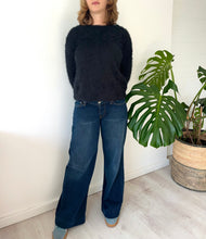 Load image into Gallery viewer, Fluffy Crewneck Jumper in Black