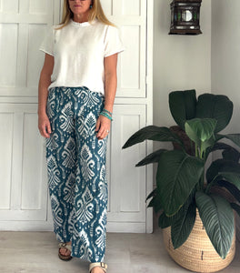 Malta High Neck Summer Blouse in White