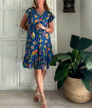 Load image into Gallery viewer, Greek Flutter Sleeve Dress LTD in Persian Floral
