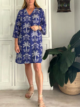 Load image into Gallery viewer, Tunis Tunic LTD with Frilly Sleeve in Oasis Palm