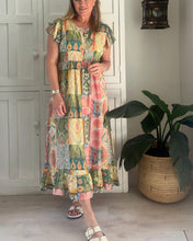 Load image into Gallery viewer, Greek Maxi Flutter Dress LTD in Summer Boho