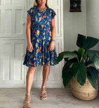 Load image into Gallery viewer, Greek Flutter Sleeve Dress LTD in Persian Floral