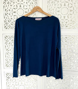 Boatneck T with Sleeve