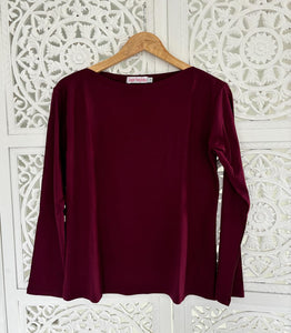 Boatneck T with Sleeve