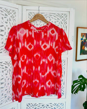 Load image into Gallery viewer, Malta Summer Shirt in Burnt Orange Ikat