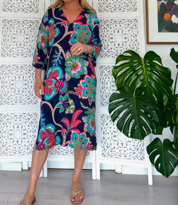 Tangier Tunic LTD in Bold Floral