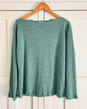 Load image into Gallery viewer, Boat Neck Knit in Light Blue Melange