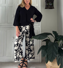 Load image into Gallery viewer, ON SALE - Kokomo Pants in Black, Cream and Brown Floral