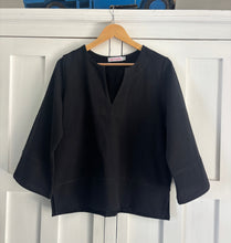 Load image into Gallery viewer, Tunic Shirt in Black Washer Cotton