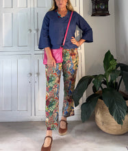 Load image into Gallery viewer, Bali Cotton Stretch Pants in Wild Botanica