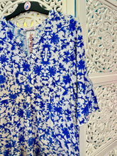 Load image into Gallery viewer, Greek Dress Std in Antique Blue Porcelain