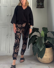 Load image into Gallery viewer, Reunion Pants in Black &amp; Brown