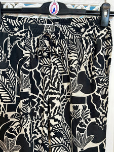 Bali Pants LTD in Charcoal & Cream Illustration