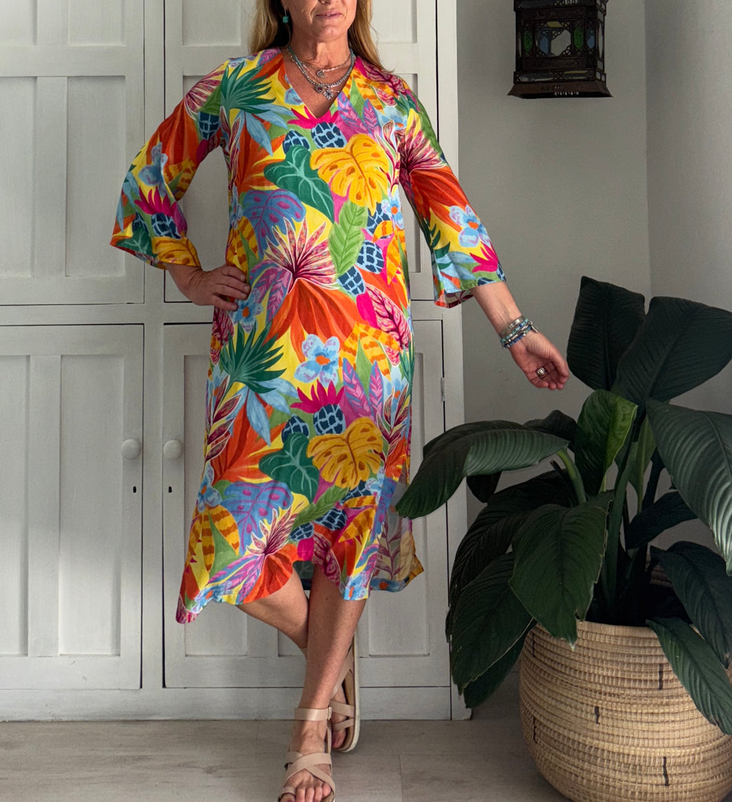 Tangier Tunic LTD in Pineapple Tropical