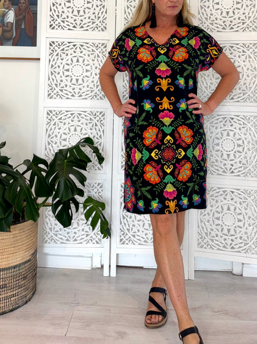 Emmie Tunic LTD in Spanish Scarf Print