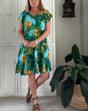 Load image into Gallery viewer, Greek Flutter Sleeve Dress LTD in Lemon Grove
