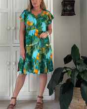 Load image into Gallery viewer, Greek Flutter Sleeve Dress LTD in Lemon Grove