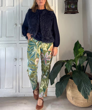 Load image into Gallery viewer, Bali Cotton Stretch Pants in Green Painted Floral