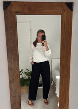 Load image into Gallery viewer, Barely Barrel Pants in Black Ponti
