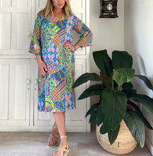 Load image into Gallery viewer, Tangier Tunic in Light Mints &amp; Blues