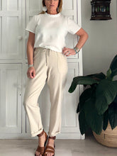 Load image into Gallery viewer, Reunion Linen Blend Pants in Natural Oatmeal