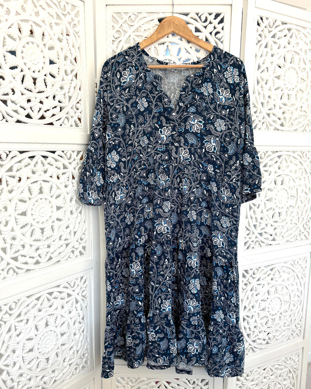 Greek Dress STD in India Floral Dobby