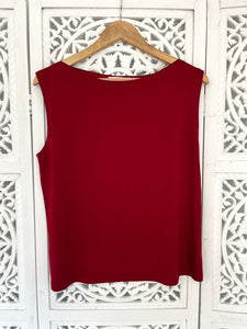 Boat Neck Sleeveless Vest