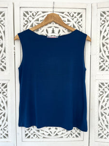 Boat Neck Sleeveless Vest