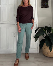 Load image into Gallery viewer, ON SALE - Roll-Hem Jogger in Light Sage Ponti