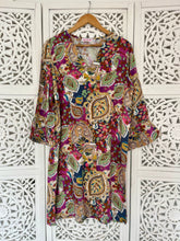 Load image into Gallery viewer, Tunis Tunic with Frilly Sleeve in India Print