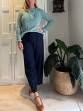 Load image into Gallery viewer, Boat Neck Knit in Light Blue Melange