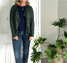 Load image into Gallery viewer, Waterfall Cardigan in Dark Olive