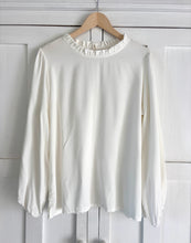 Load image into Gallery viewer, Malta High Neck Blouse in Winter White