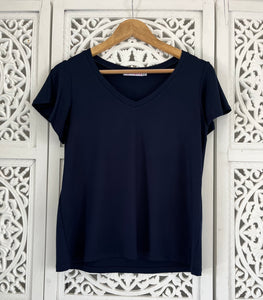 V Neck Flounce T-Shirt