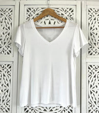 Load image into Gallery viewer, V Neck Flounce T-Shirt