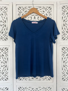 V Neck Flounce T-Shirt