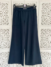 Load image into Gallery viewer, Wide Leg Track Pants in Dark Navy