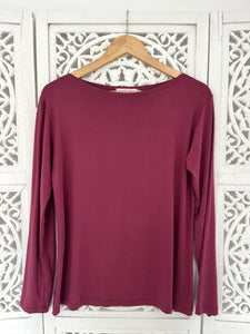 Boat Neck T with Sleeve