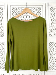 Boat Neck T with Sleeve