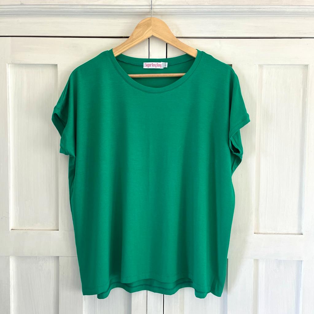 Lily T Shirt in Parakeet Green