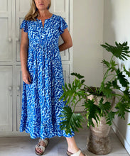 Load image into Gallery viewer, SALE - Greek Maxi Flutter in Blissful Blues